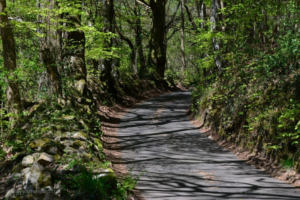 Schmale Straßen auf dem Weg nach Blaenafon