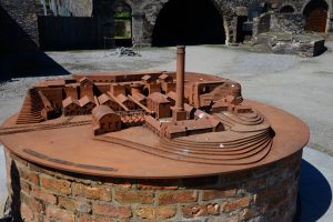 Ein Modell der Blaenavon Ironworks