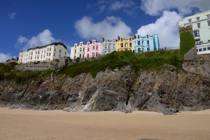 Tenby vom Strand aus